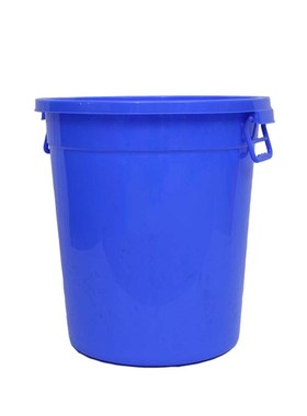 恒丰塑胶塑料蓝色水桶PE料圆桶PP料收纳桶大号垃圾桶带盖厂家