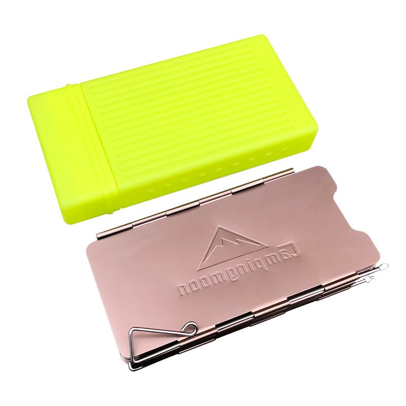 CAMPINGMOON柯曼YD-8/10户外野营炉头防风板古铜色氧化挡风板