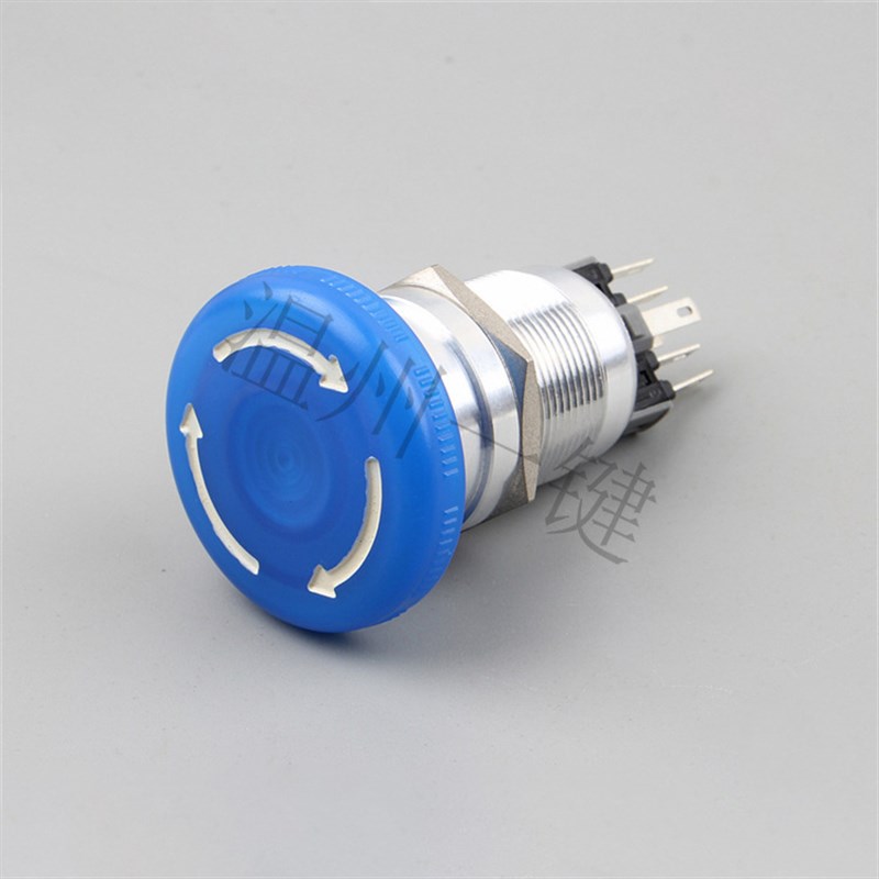 22MM金属按钮大头蘑菇头紧急按钮开关暂停急停PX22C-M11-C-A(B)