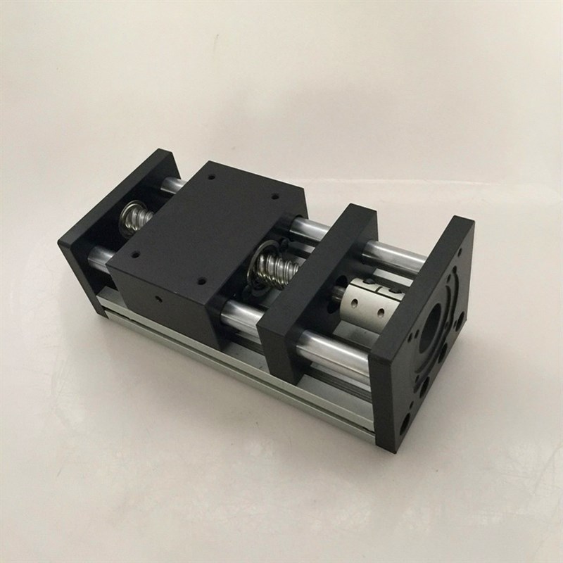 【欧邦】双轴滚珠丝杆导轨滑台有效行程1001204丝杆42步进电机