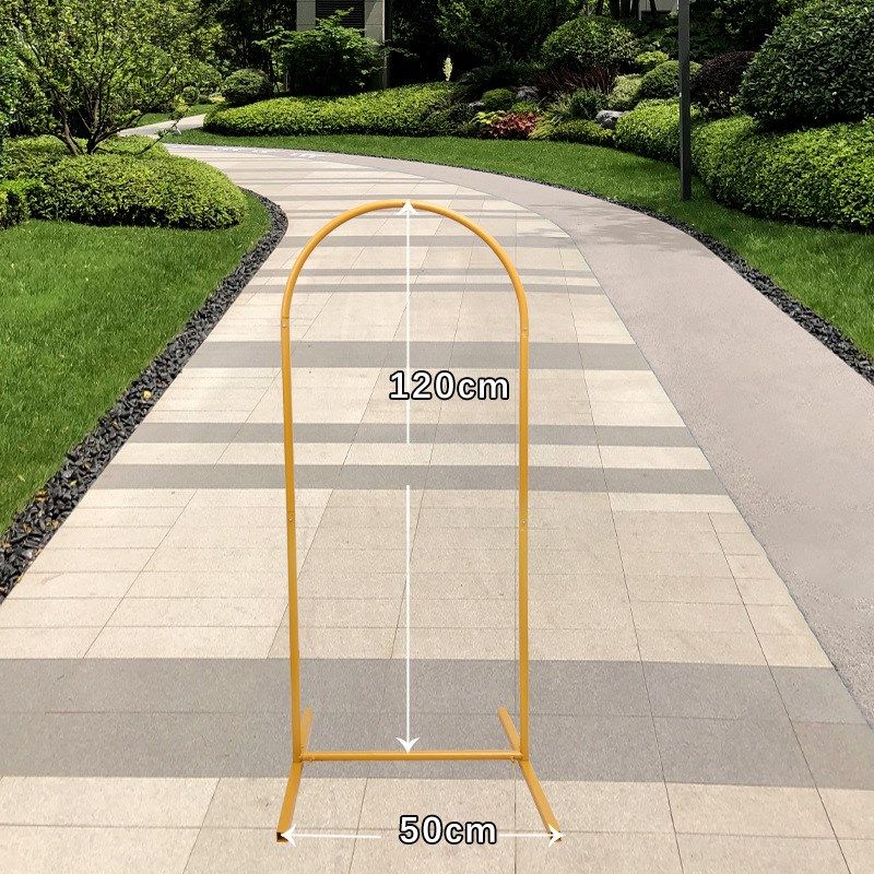 新款婚庆用品道具拱形拱门舞台背景迎宾摆件婚礼装饰铁艺花架架子