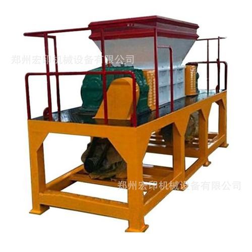 大件垃圾双轴撕碎机皮革海绵床垫轮胎粉碎机电子垃圾回收处理设备