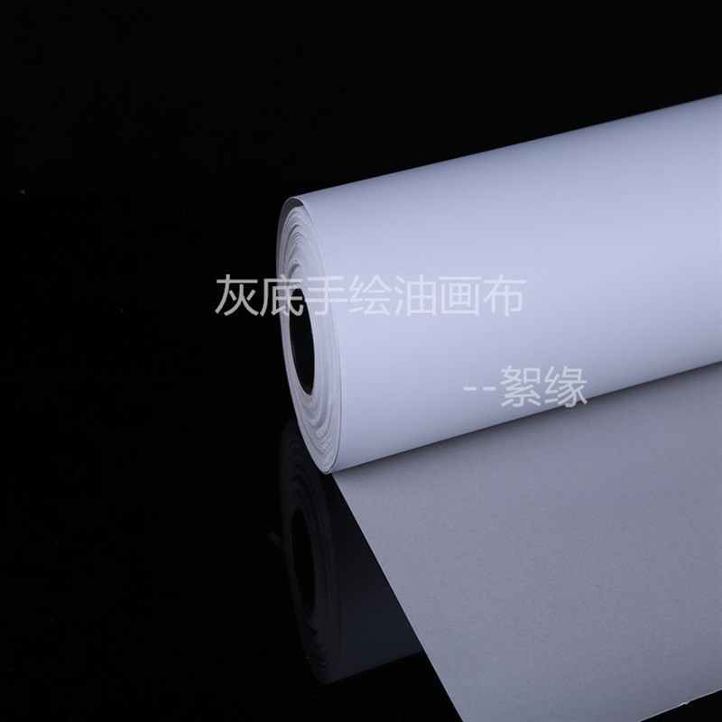 工厂零售手绘白底灰底化纤布水彩丙烯训练练习油画布可定制