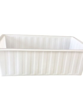 纺织厂周转箱牛津箱K1200L滚塑长方形塑料箱水产养殖槽布草熟胶箱