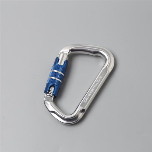 厂家直销户外D型自动扣登山扣 航空铝丝扣主锁钩快挂扣