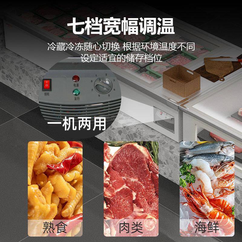 冰柜柜台冷式藏展示T烧烤串小型冷冻保鲜柜三轮车炸摆摊冰箱