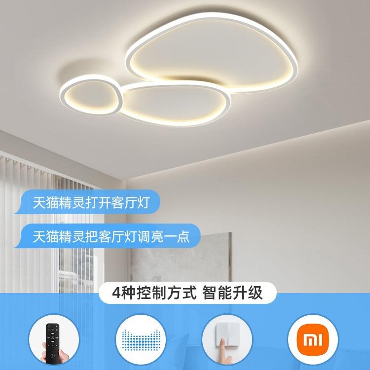 智能厅灯20石2客年新简FJX约现代大气全屋款灯具套餐鹅卵吸顶灯