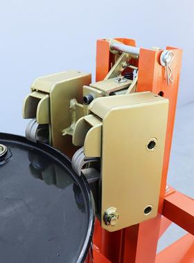 叉车重型双桶鹰加嘴桶夹具铁油桶塑四料桶装卸夹厚RZH型夹桶器