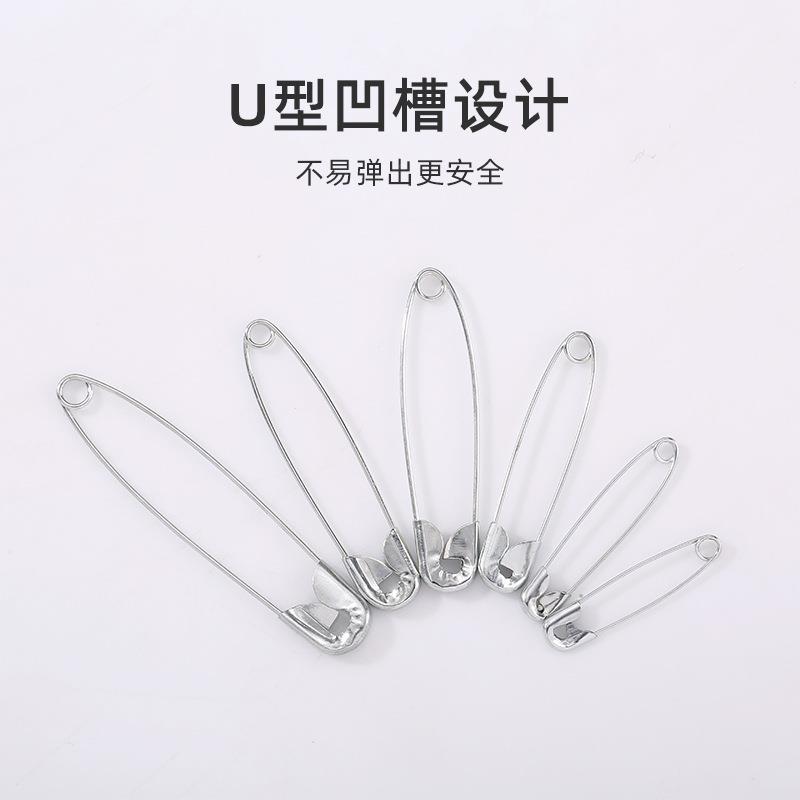 厂多用途金属全别针服装别针吊牌定针多家安规格带孔环绕大别固针