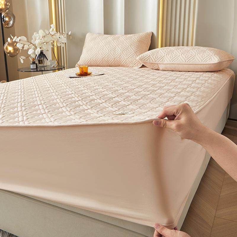 三025新款A类原棉2.大豆纤维夹棉1.2OSU/1.5/18/2.0米床笠件套保