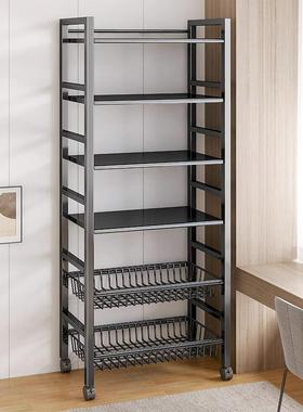 厨房多层置落地物架多功波能货菜篮子微炉阳台收纳储物零健之GUU