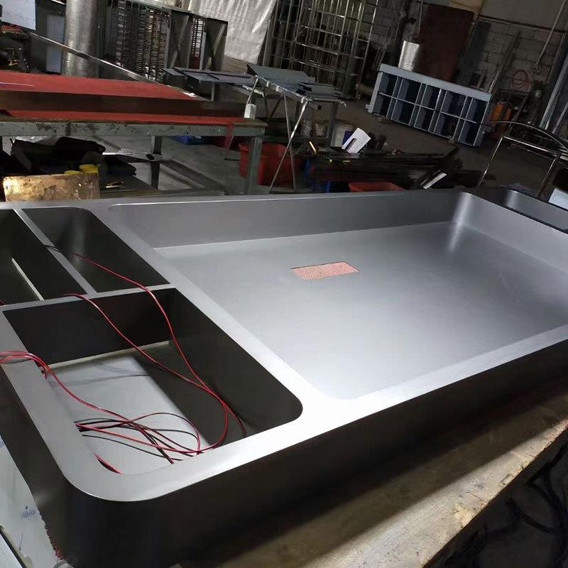 锈钢示柜酒店餐厅酒柜轻奢款恒温展酒柜不不锈AXO钢红壁龛酒柜展