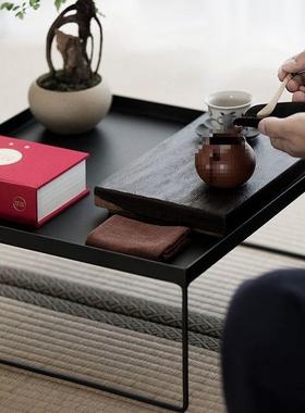 YW简约铁艺ILI茶台榻榻铁米飘小桌子艺飘窗桌茶几小飘窗台铁艺茶