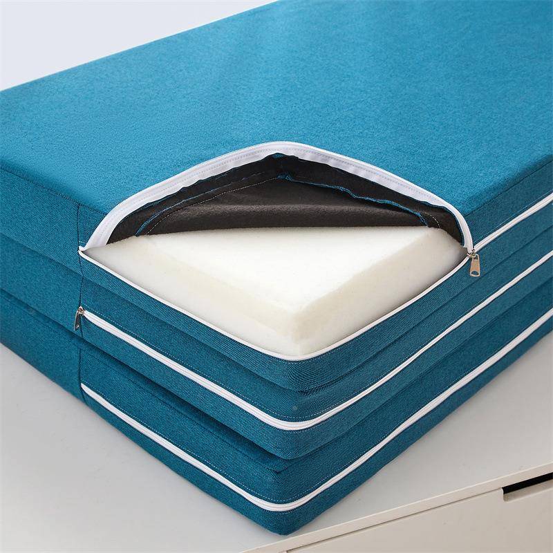 2024款日式榻.榻米折叠垫海绵床垫仿麻NFH家用新海绵135米床褥加