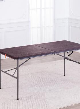 叠桌外手子提折桌长条桌简易KMM桌椅便携宿舍长方形升户降桌子小