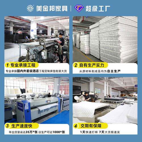 加厚陷宿舍TRT不弹簧床垫20公分厚整网弹床垫塌租簧房专用席梦思