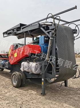 杂硬材综合粉碎机柴BQX油机大型强制进料木料树根建筑木模板破碎