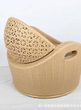 创XEB意现约代简户外休闲酒店民宿台阳花园编单人藤扶手椅