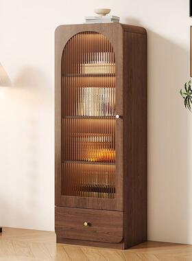 复古风酒玻璃餐边柜靠墙家jls7JS88用客厅立柜电边柜物展示置视窄