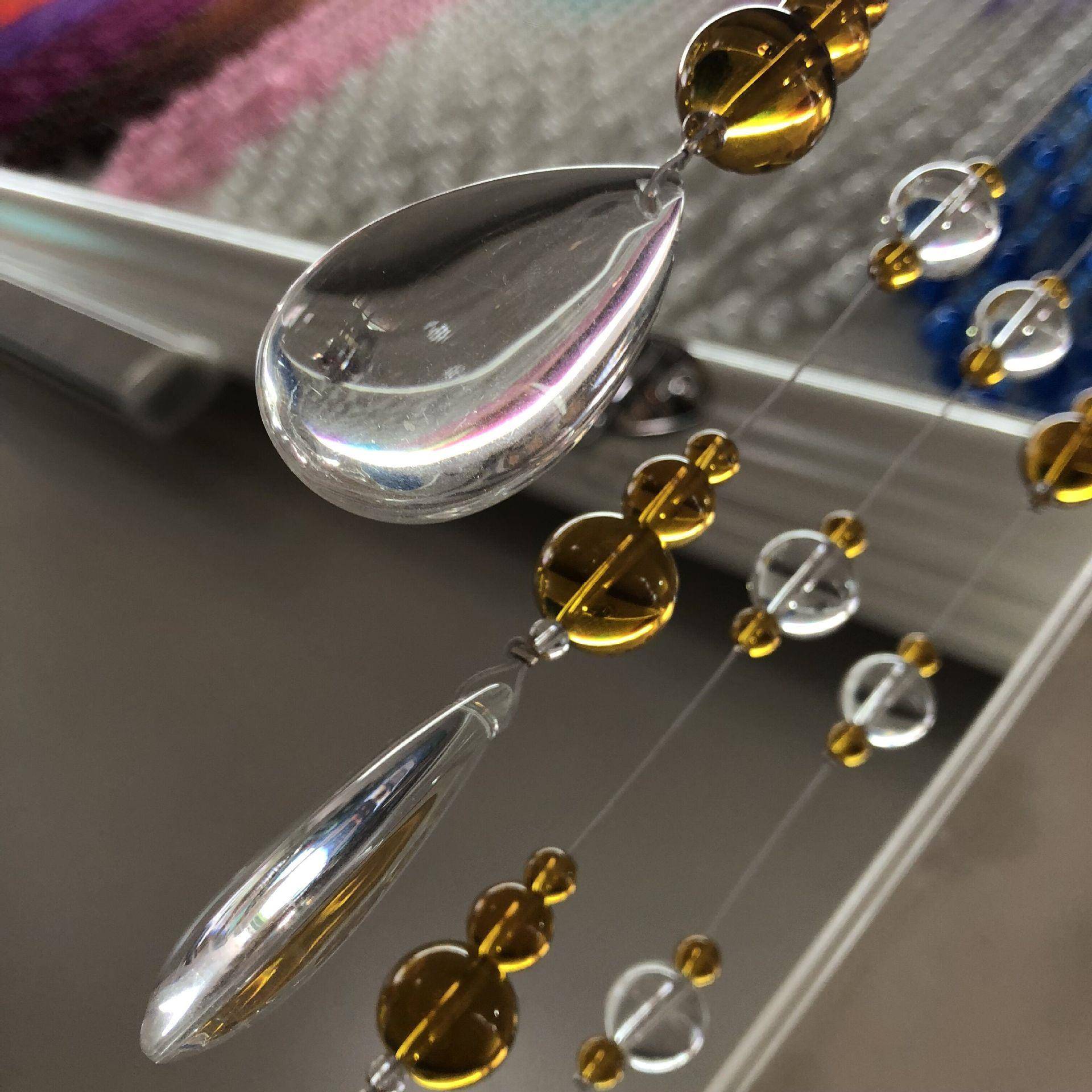大量58出售水珠帘断卫生间门帘风装饰帘挂隔帘成品高档水晶吊帘