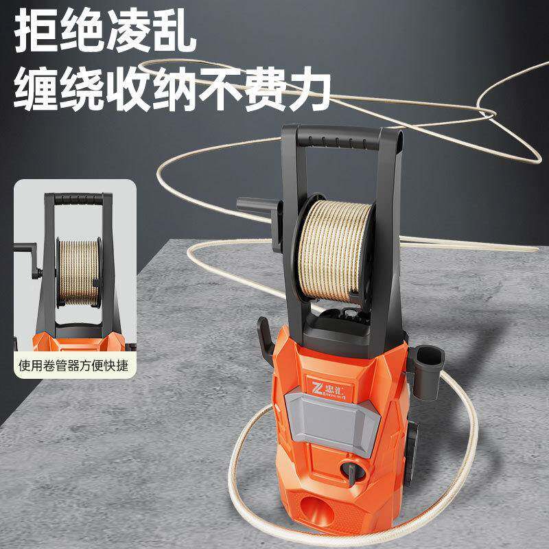 新款多能小型车便携清洗机YL-7106高YOR压立式交流电洗机车洗功水