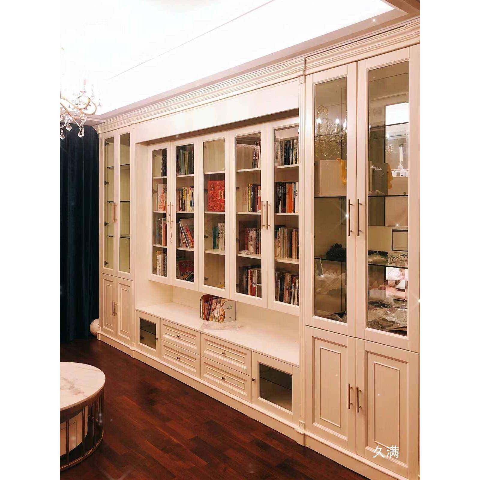 实木柜一体整墙到顶墙满去书客厅化沙发一体储柜整墙物柜卡座0006,住宅家具,书架,淘宝优惠券,粉丝福利购,淘宝优惠卷