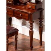 式 美式 全实木489化妆桌卧室中台式 古典复古小妆1米欧化妆台带妆梳