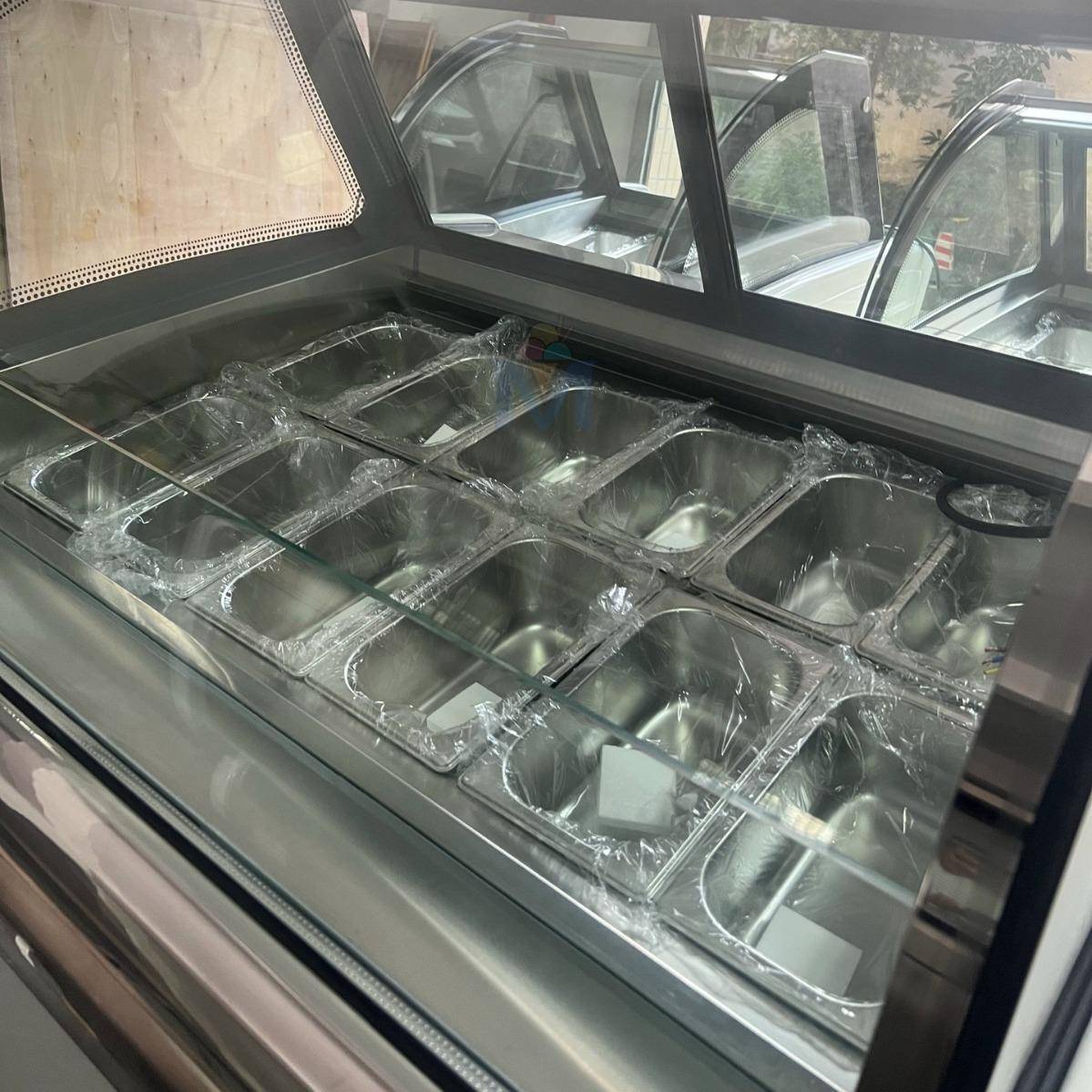 商用12盘硬激凌柜式雪糕冰棒柜冰淇卧淋展MYID-Ele示冰柜冷冻tGel