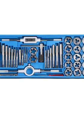 手跨境新40PC英制丝锥板牙款套装4HSR40PCS0套丝锥板牙绞螺件距规