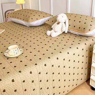 全棉床盖单子件纯棉款夏季床单三件米新套榻1榻夹棉炕盖褥四季通