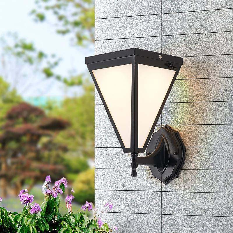 太阳能壁灯墙灯led简约设计感室外现代设计师款户外防水大门口灯