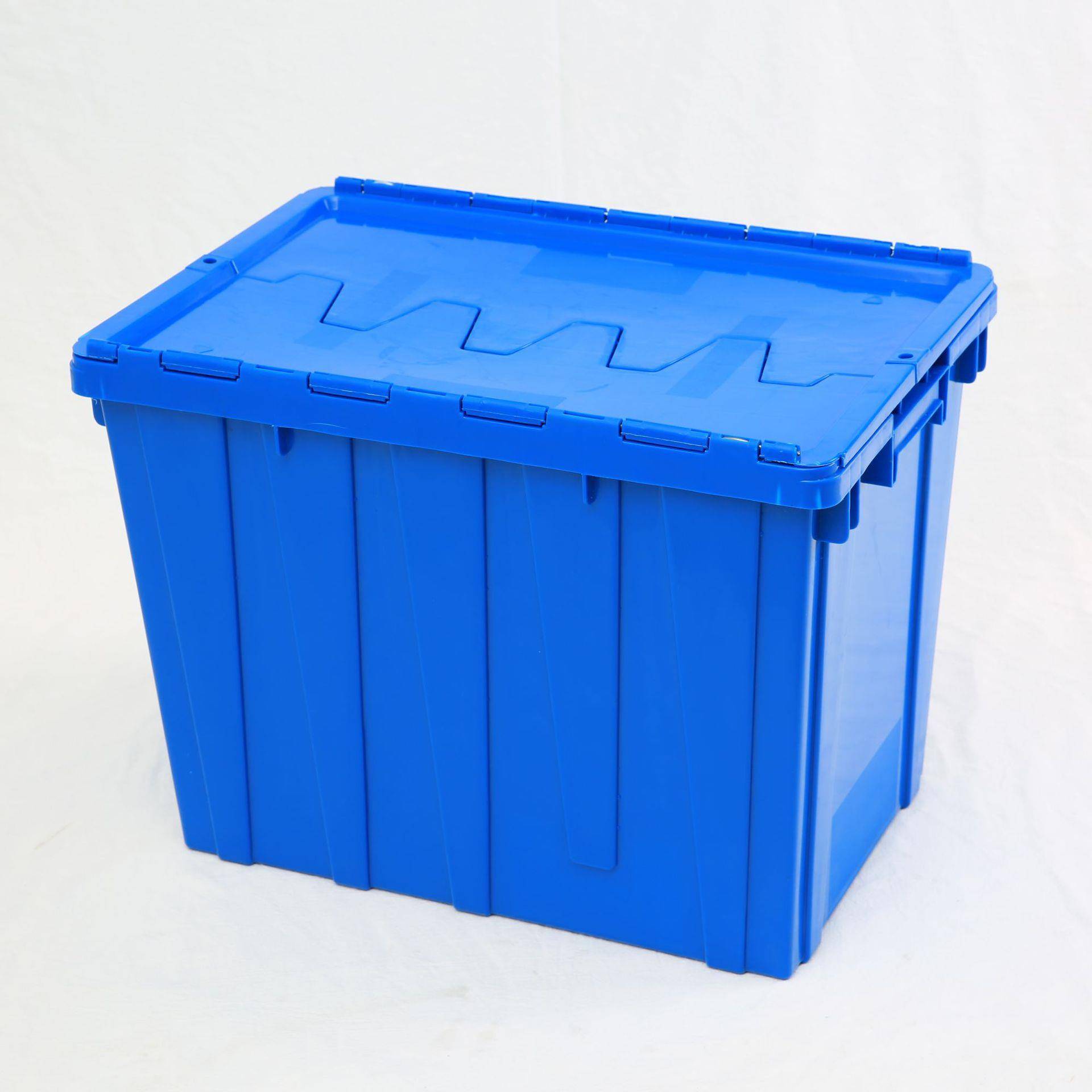 斜插式物流箱加厚胶箱塑料储物箱物流周转箱零件盒物料盒五金工具