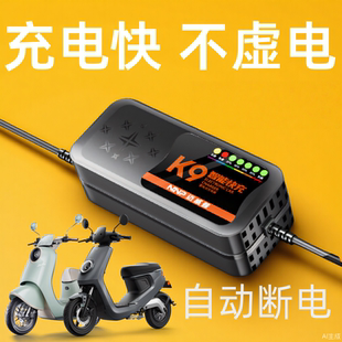 快充自动断电电动车电瓶充电器48V12AH60V20安72伏35石墨烯新国标