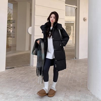 雅鹿正品女中长款羽绒服清仓特惠