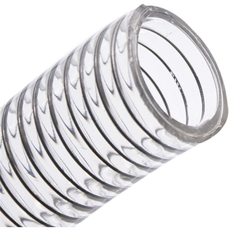 PVC耐高温160度钢丝软管透明塑料管吸料输料管中央供料软管