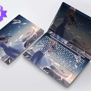 适用于灵耀U3000 U4000笔记本电脑贴膜14寸15.6电脑贴纸外壳膜