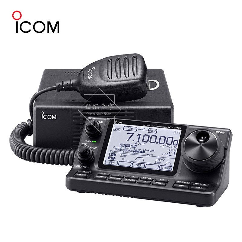 ICOM 艾可慕 IC-7100 多波段全模式触控车载短波电台 7100 UV+HF