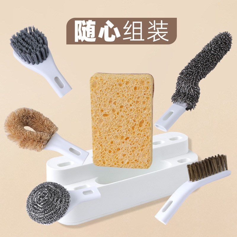 捷顺锅刷套装塑料洗碗刷加厚清洁刷厨房日用百货家用缝隙刷