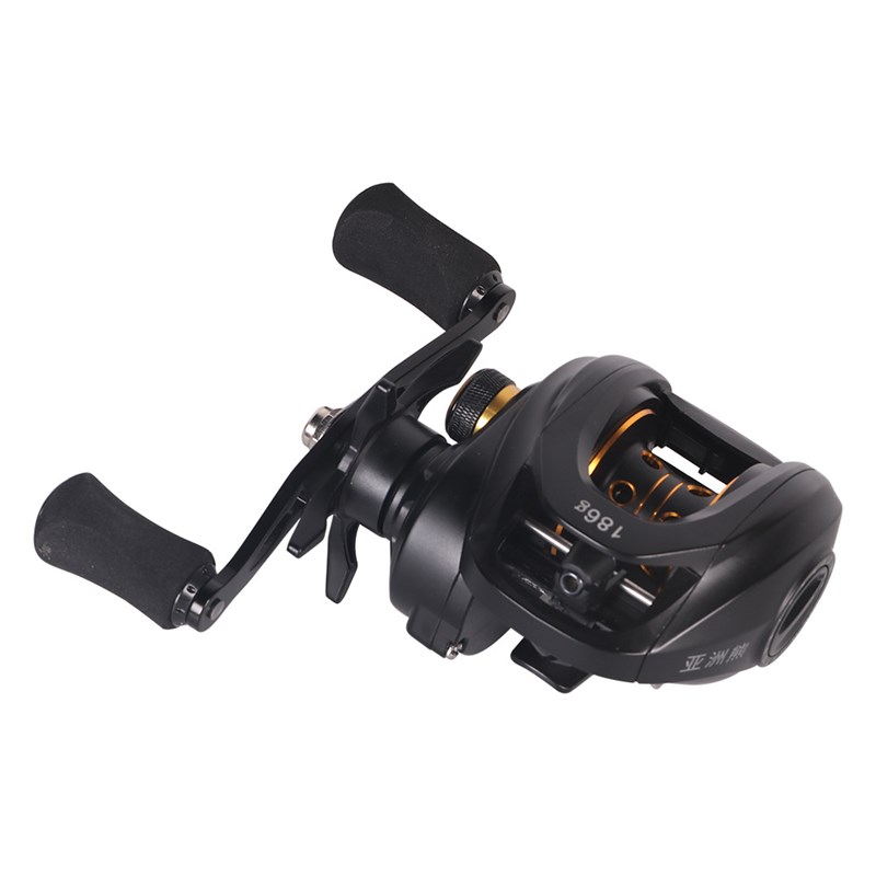 工厂黑金水滴轮微物渔线轮 鱼轮全金属水滴轮不炸线 远投打黑渔轮