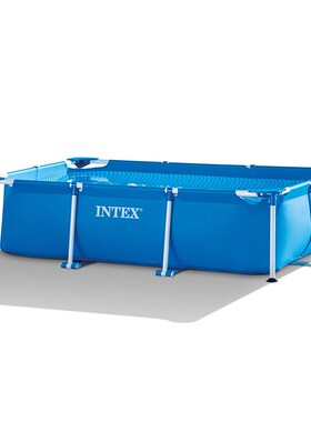 INTEX28270 支架儿童游泳池家用户外大号小孩加厚水上乐园养鱼池