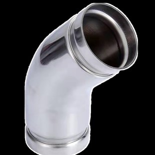 薄壁不锈钢水管管件等径弯头沟槽卡压304316L45法兰阀门纯康