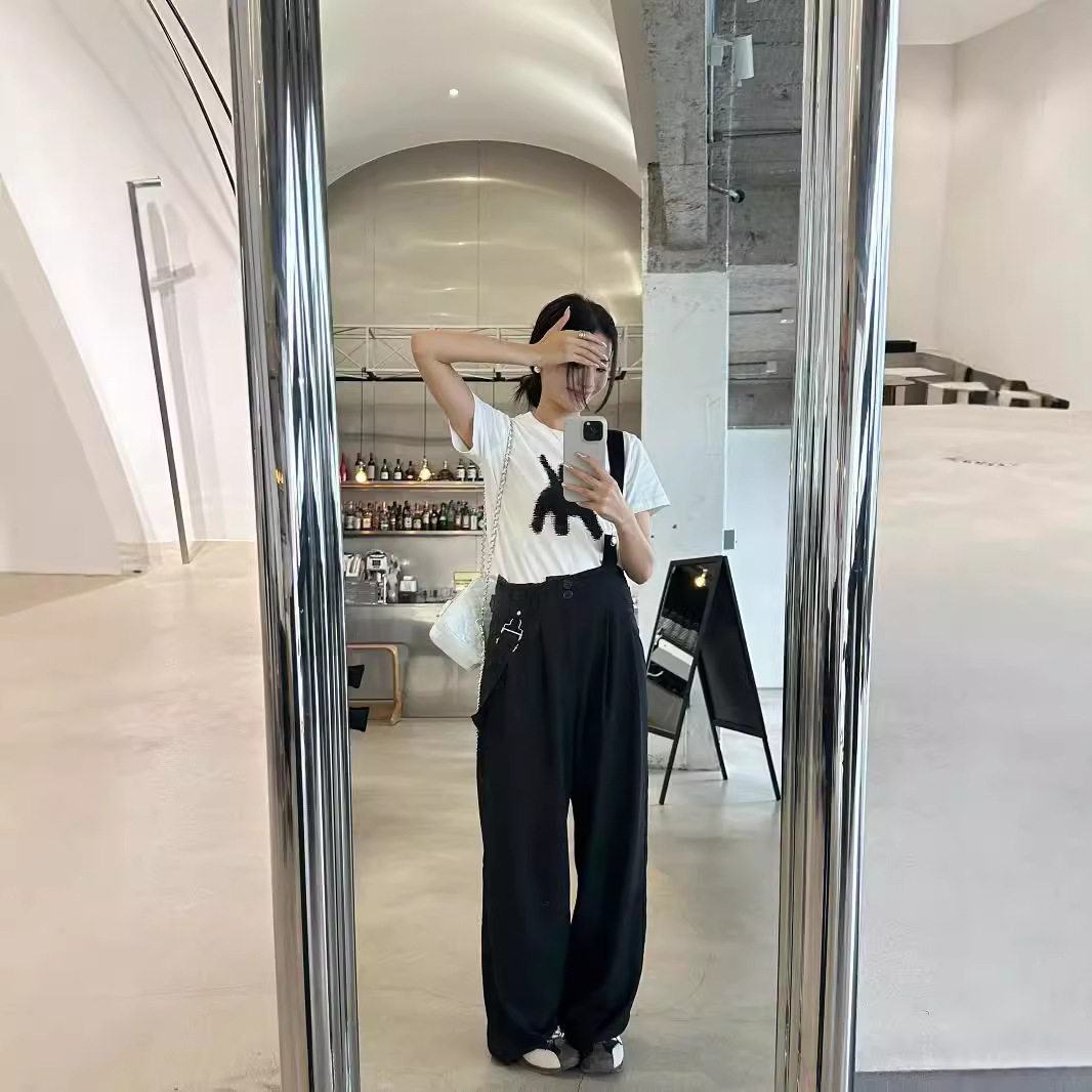 2024新品酷帅时髦棉麻背带裤