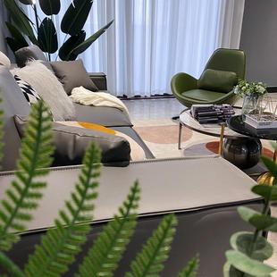 厅沙发豆腐块生态皮FAG沙发客三人沙四人意位沙发式 极简直排发