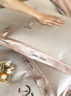 A类母婴140291笠80支长绒感棉四套件套100全棉轻奢床单被床款床品