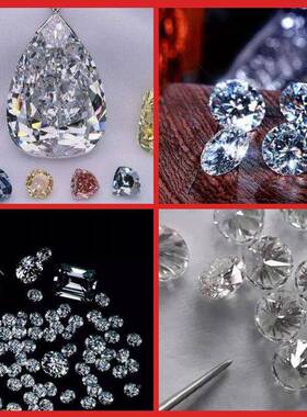 现货包邮人工育钻实600室培育钻验石HPHT工石合成钻水人晶培育钻