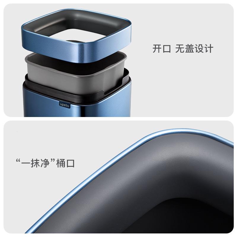 创欧式家锈钢垃圾桶意卧室客用厅厨房办公室不TOL无盖开新款