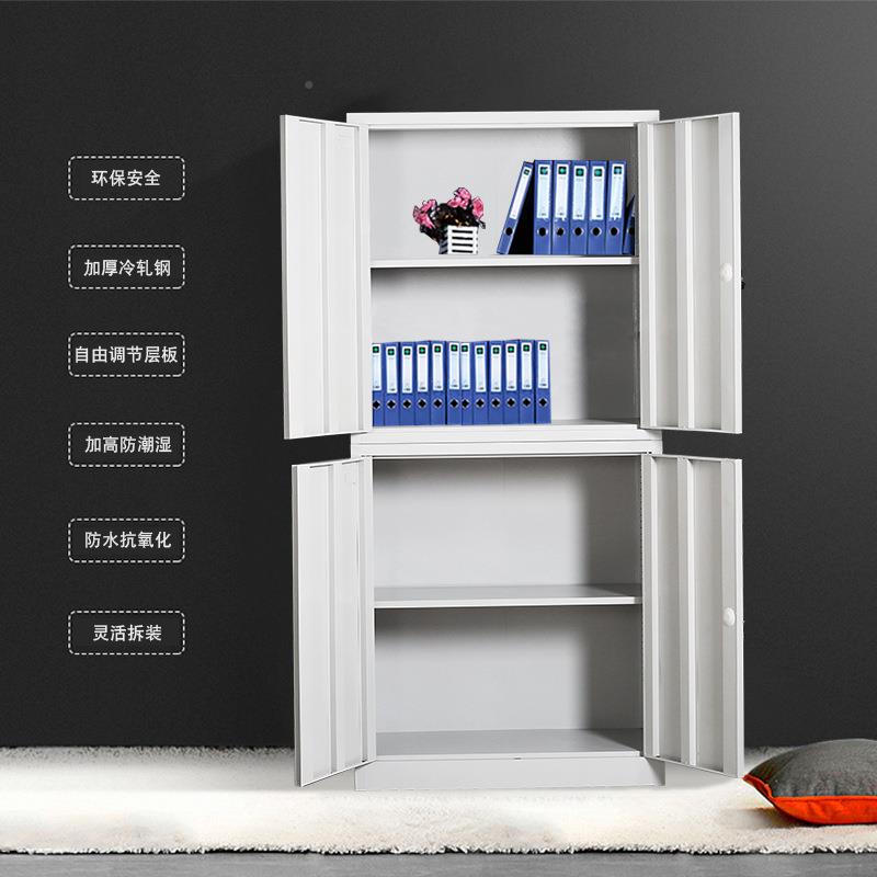 钢文件务柜通体分体五节档案柜资料财办公直柜铁皮制柜子厂QFA家