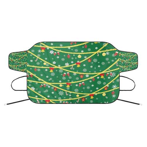 车圣晒诞节新汽车雪挡防罩遮阳遮防遮挡布半罩衣挡风玻无品牌/雪