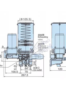 BDG-02、2宝电腾动黄油泵2升24PV卸压式冲床LC控无品牌/制电动泵
