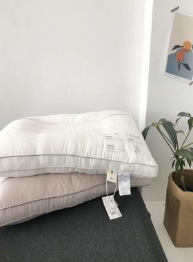 舒缓压助力艾草颈枕睡眠超细羽丝绒纤只69211维枕头芯子单护成人